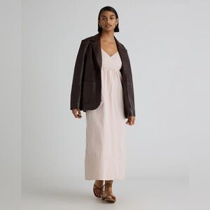 Quince Blush and White Striped Maxi Dress